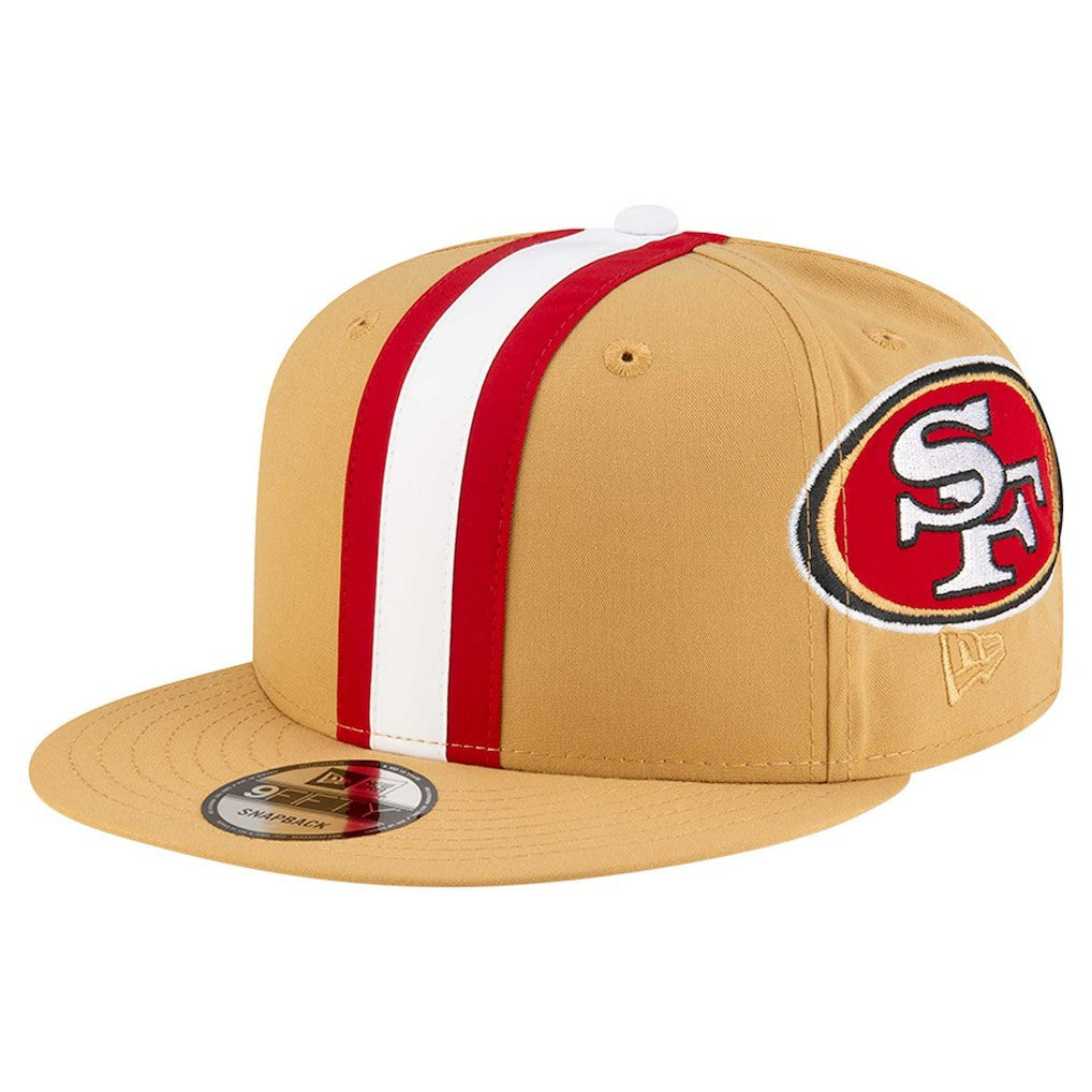 San Francisco 49ers New Era Helmet 9FIFTY Snapback Hat Gold - NFL