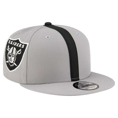 Las Vegas Raiders New Era Helmet 9FIFTY Snapback Hat Gray - NFL