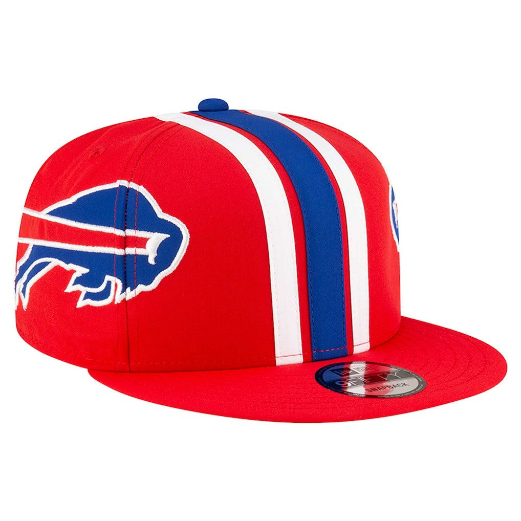 Buffalo Bills New Era Throwback Helmet 9FIFTY Snapback Hat Red - NFL