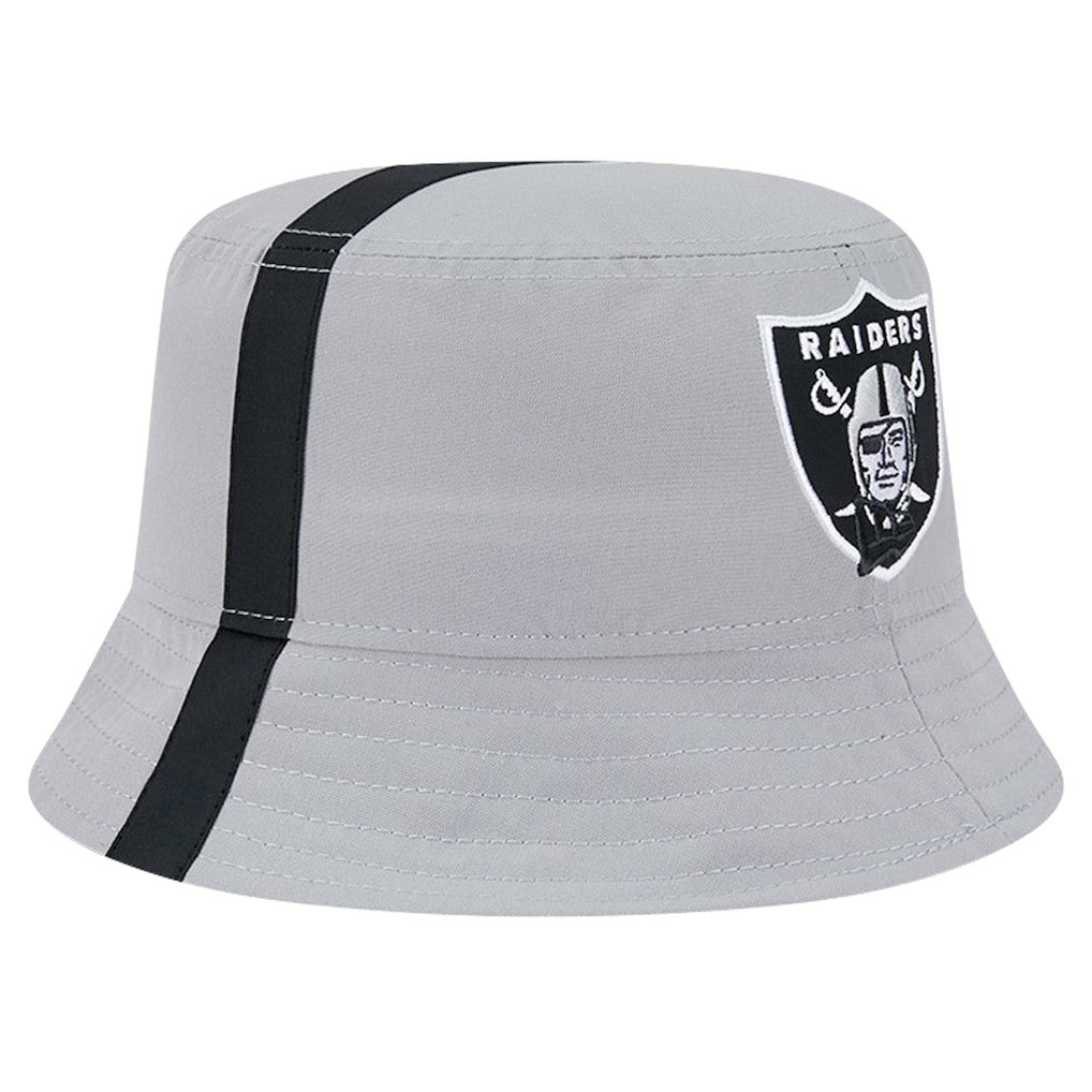 Las Vegas Raiders New Era Helmet Bucket Hat Gray - NFL