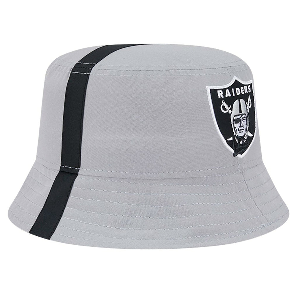 Las Vegas Raiders New Era Helmet Bucket Hat Gray - NFL