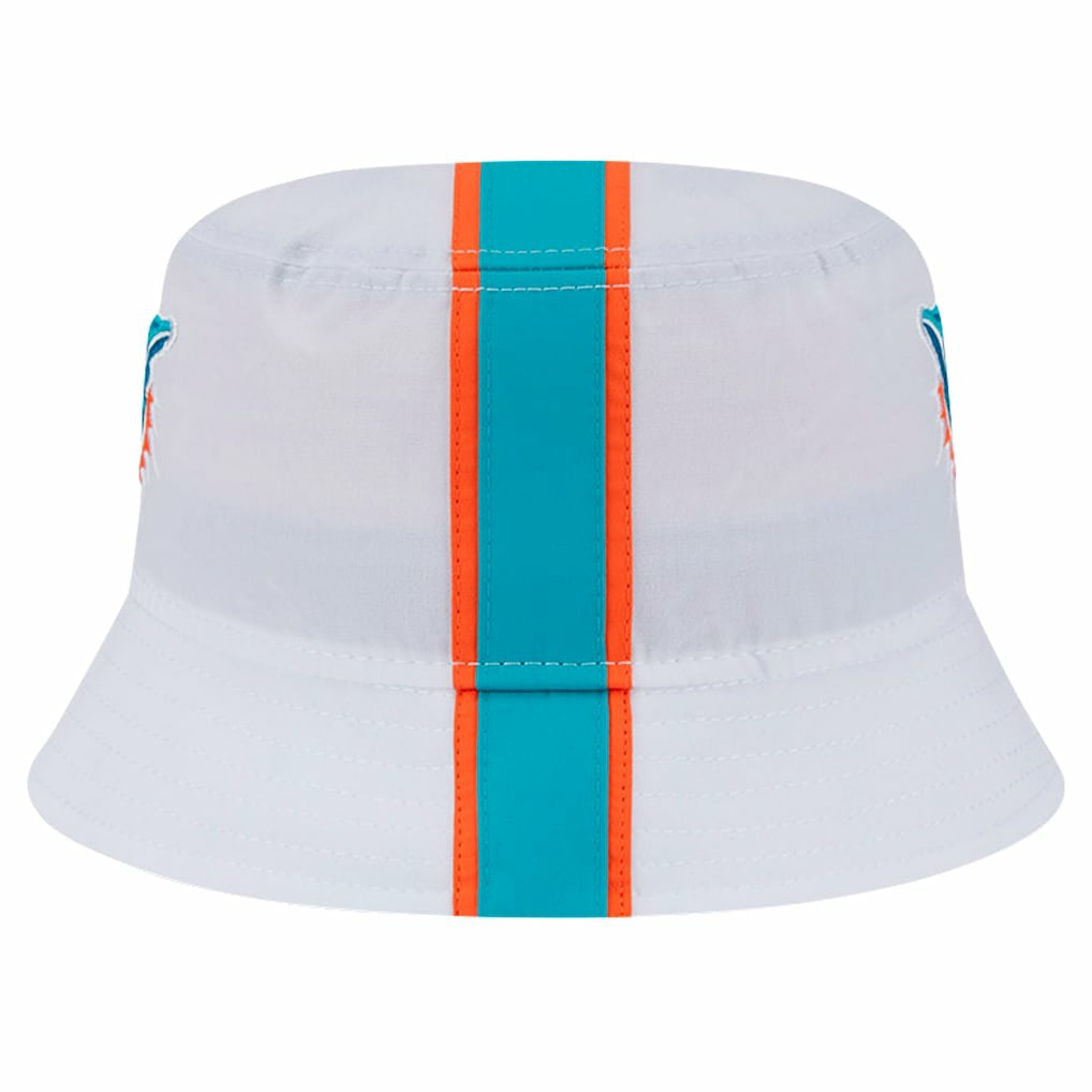 Miami Dolphins New Era Helmet Bucket Hat White - NFL