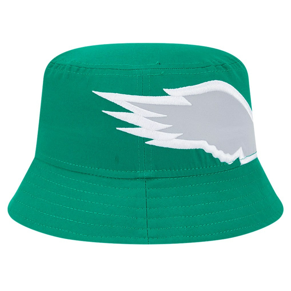 Philadelphia Eagles New Era Helmet Bucket Hat Kelly Green - NFL