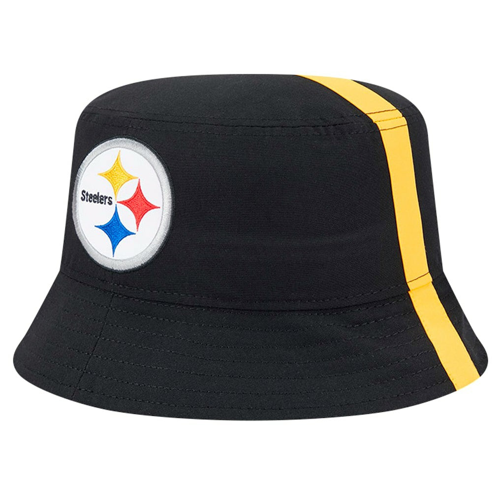 Pittsburgh Steelers New Era Helmet Bucket Hat Black - NFL