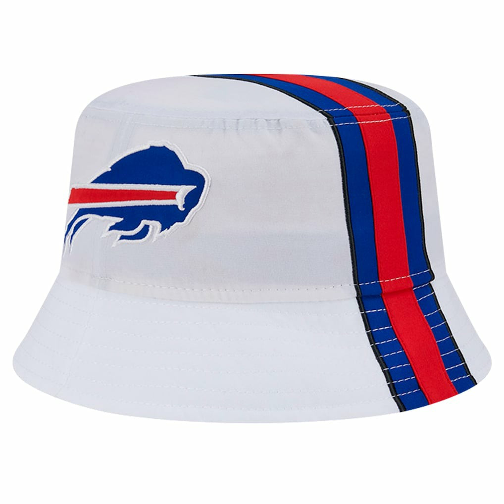 Buffalo Bills New Era Helmet Bucket Hat White - NFL