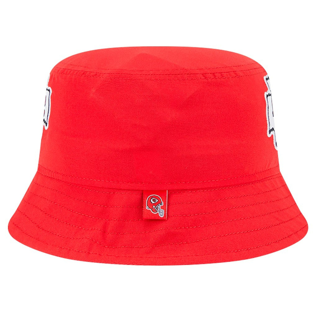 Kansas City Chiefs New Era Helmet Bucket Hat Red - NFL