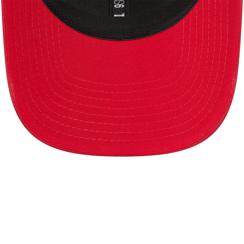 San Francisco 49ers New Era Adventure Camo Trucker 9SEVENTY Stretch-Snap Adjustable Hat Scarlet - NFL