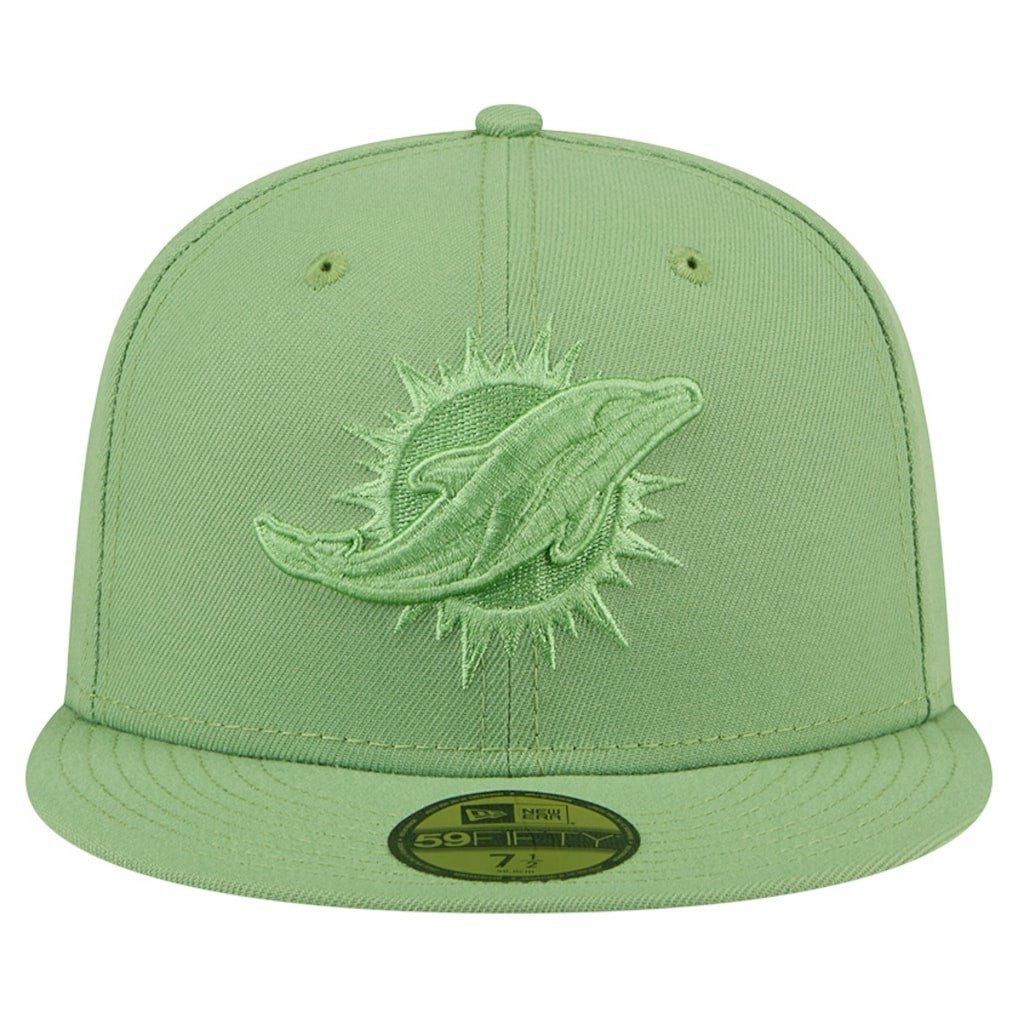 Miami Dolphins New Era Color Pack 59FIFTY Fitted Hat Green - NFL