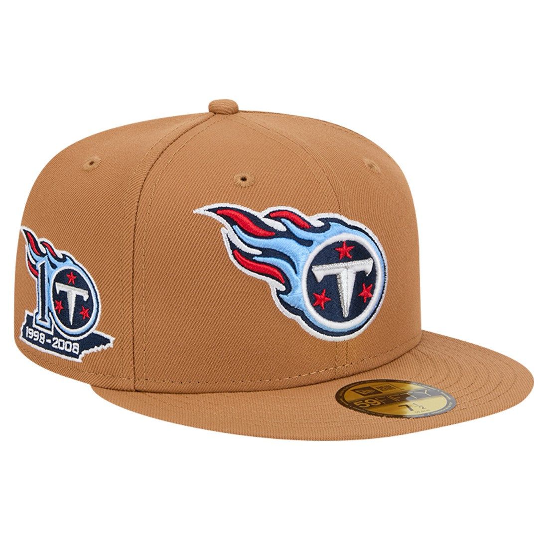 Tennessee Titans New Era Color Pack 59FIFTY Fitted Hat with Side Patch Tan - NFL