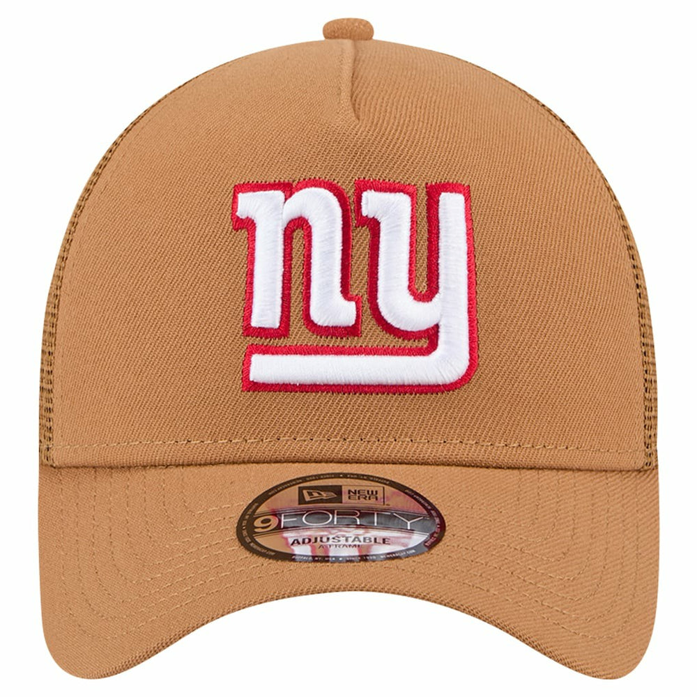 New York Giants New Era Color Pack A-Frame Trucker 9FORTY Adjustable Hat Brown - NFL