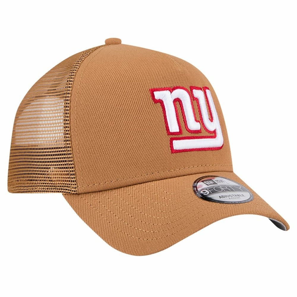 New York Giants New Era Color Pack A-Frame Trucker 9FORTY Adjustable Hat Brown - NFL