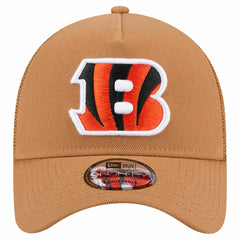 Cincinnati Bengals New Era Color Pack A-Frame Trucker 9FORTY Adjustable Hat Brown - NFL