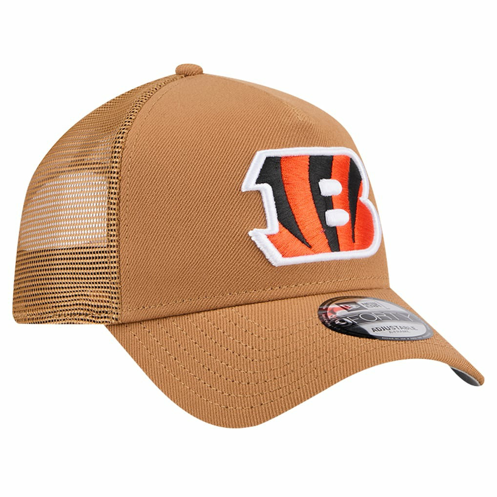 Cincinnati Bengals New Era Color Pack A-Frame Trucker 9FORTY Adjustable Hat Brown - NFL