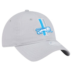 Detroit Lions New Era Women's Throwback Main Core Classic 2.0 9TWENTY Adjustable Hat Silver - NFL