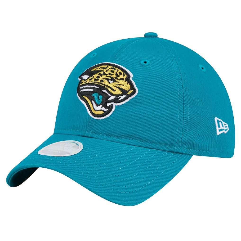 Jacksonville Jaguars New Era Women's Throwback Main Core Classic 2.0 9TWENTY Adjustable Hat Teal - NFL