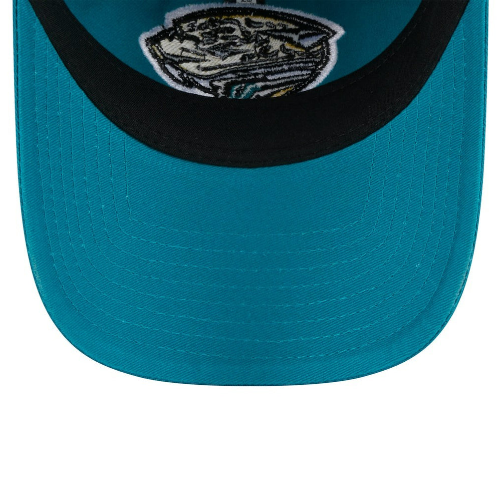 Jacksonville Jaguars New Era Women's Throwback Main Core Classic 2.0 9TWENTY Adjustable Hat Teal - NFL