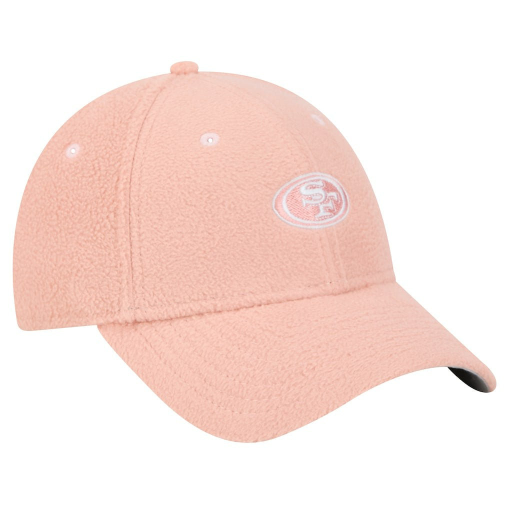 San Francisco 49ers New Era Women's Cozy Sherpa 9FORTY Adjustable Hat Light Pink - NFL
