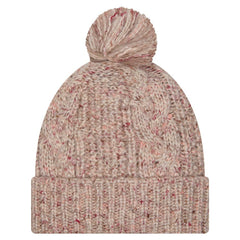 Miami Dolphins New Era Women's Trendy Tone Cuffed Knit Hat with Pom Stone - NFL