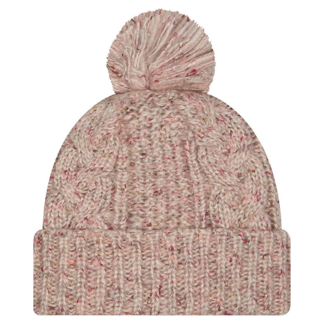 New York Jets New Era Women's Trendy Tone Cuffed Knit Hat with Pom Stone - NFL