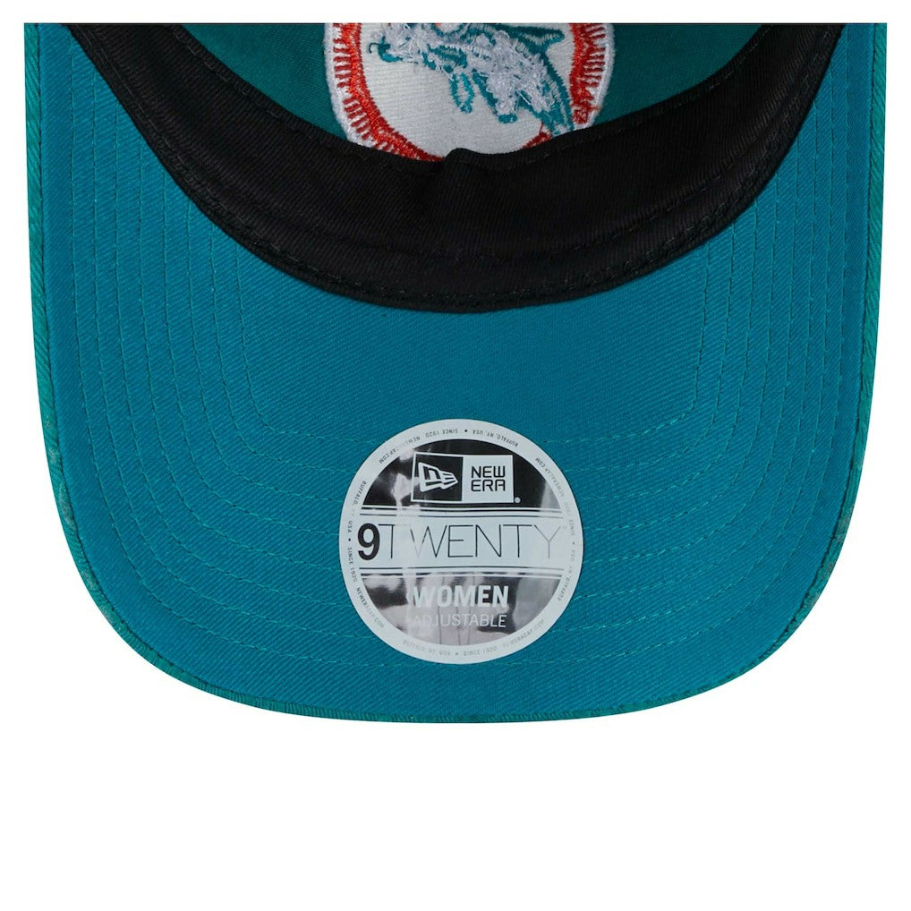 Miami Dolphins New Era Women's Throwback Flair 9TWENTY Adjustable Hat Aqua - NFL