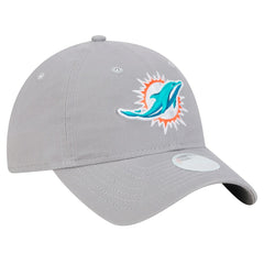 Miami Dolphins New Era Women's Main 9TWENTY Adjustable Hat Gray - NFL