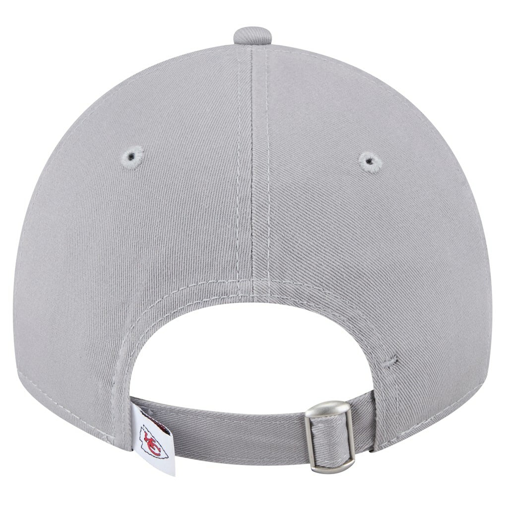 Kansas City Chiefs New Era Women's Main 9TWENTY Adjustable Hat Gray - NFL