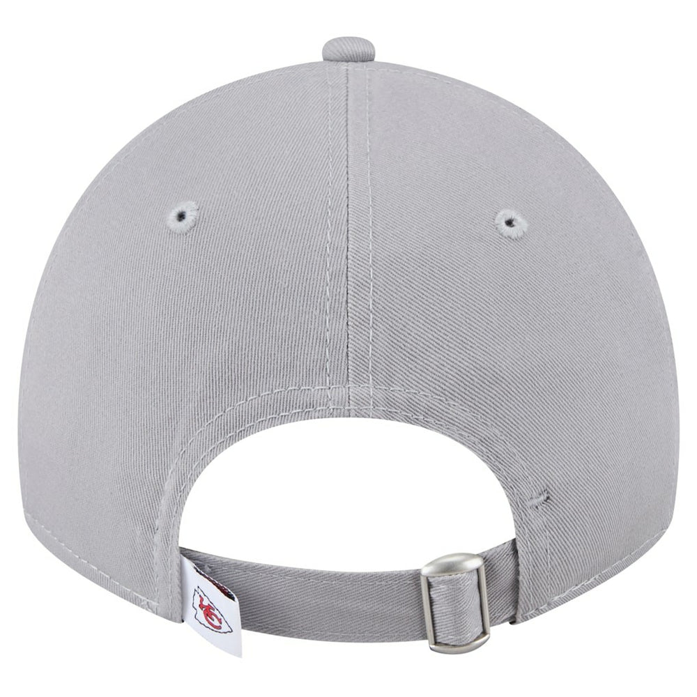 Kansas City Chiefs New Era Women's Main 9TWENTY Adjustable Hat Gray - NFL