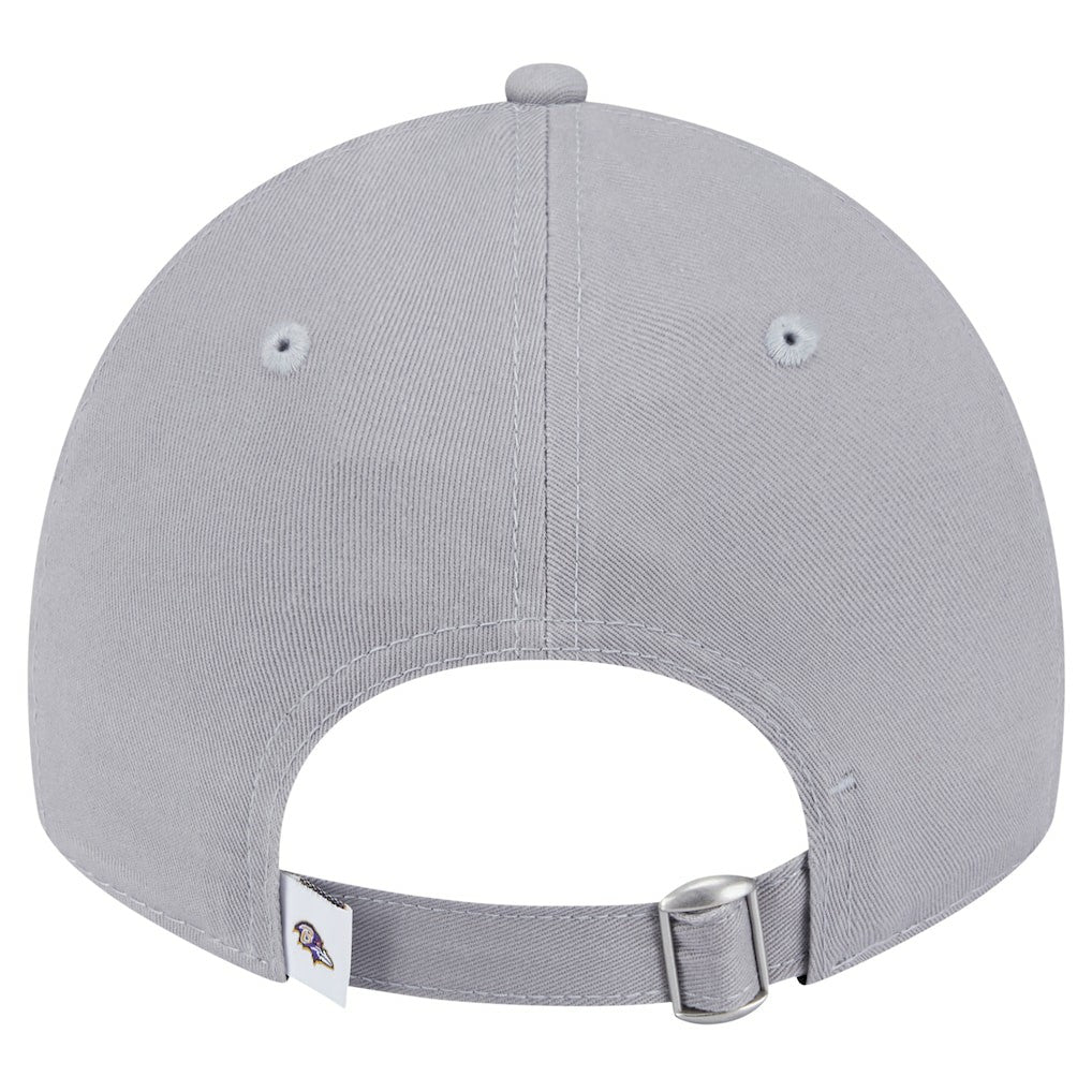 Baltimore Ravens New Era Women's Main 9TWENTY Adjustable Hat Gray - NFL