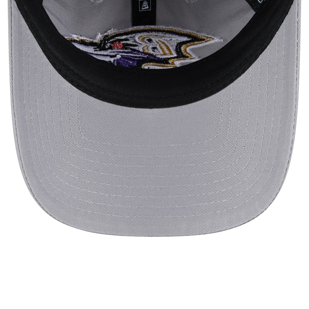 Baltimore Ravens New Era Women's Main 9TWENTY Adjustable Hat Gray - NFL