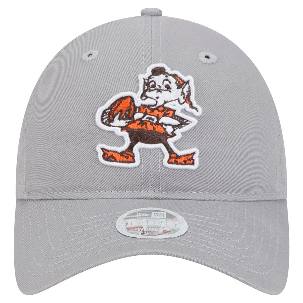 Cleveland Browns New Era Women's Main 9TWENTY Adjustable Hat Gray - NFL