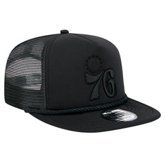 New Era - Philadelphia 76ers Tone Foam Meshback Golfer Snapback Hat - Black