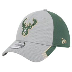 New Era - Milwaukee Bucks Active Trim 39THIRTY Flex Hat - Gray/Hunter Green