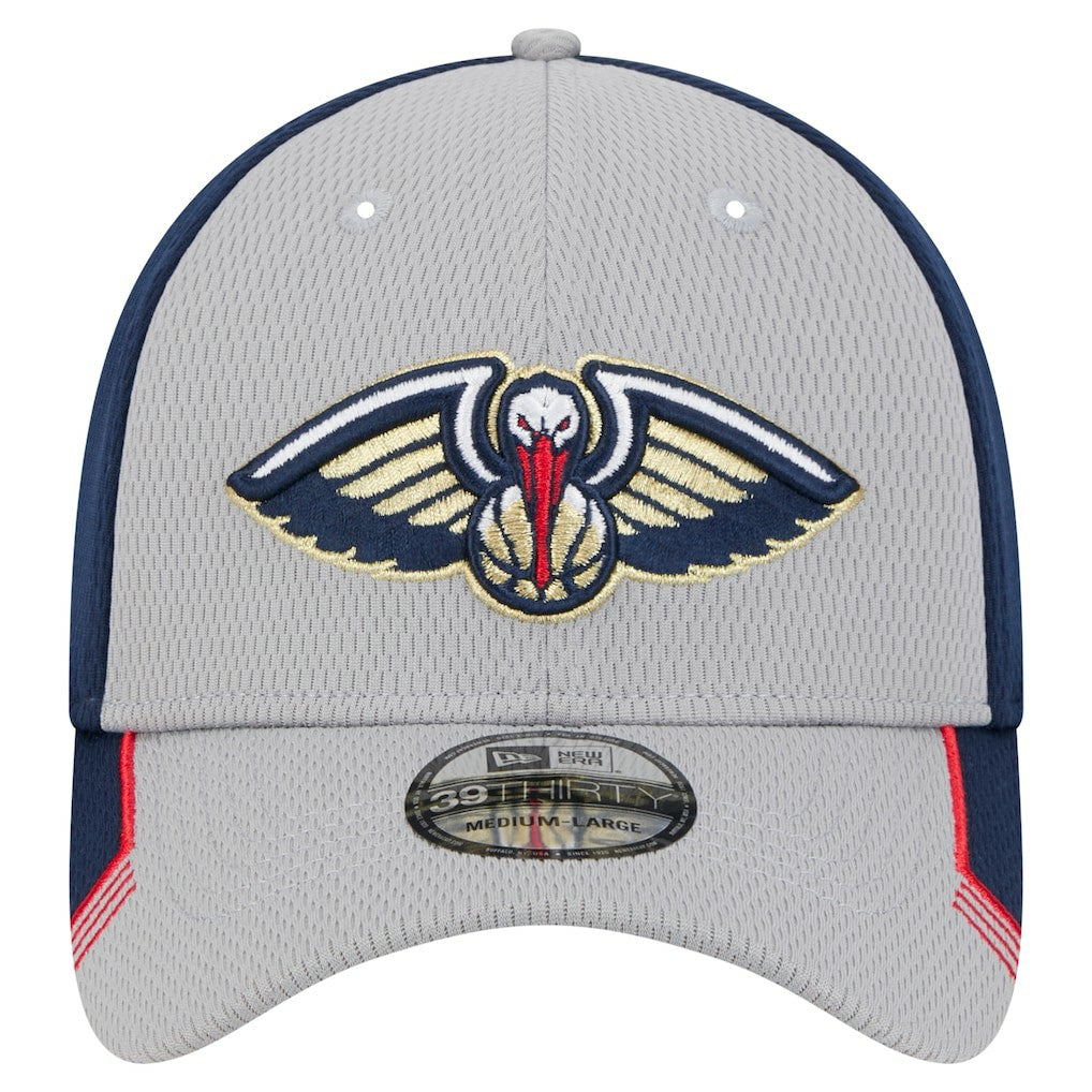 New Era - New Orleans Pelicans Active Trim 39THIRTY Flex Hat - Gray/Navy