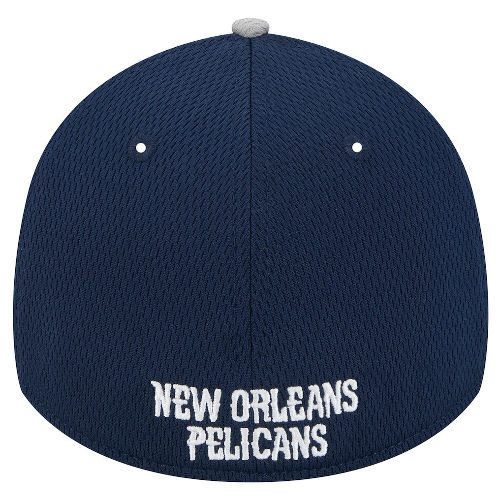 New Era - New Orleans Pelicans Active Trim 39THIRTY Flex Hat - Gray/Navy