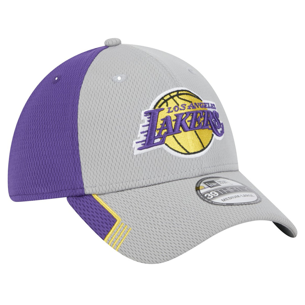 New Era - Los Angeles Lakers Active Trim 39THIRTY Flex Hat - Gray/Purple