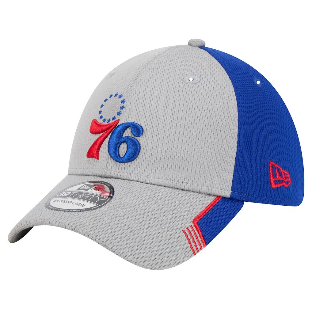 New Era - Philadelphia 76ers Active Trim 39THIRTY Flex Hat - Gray/Royal