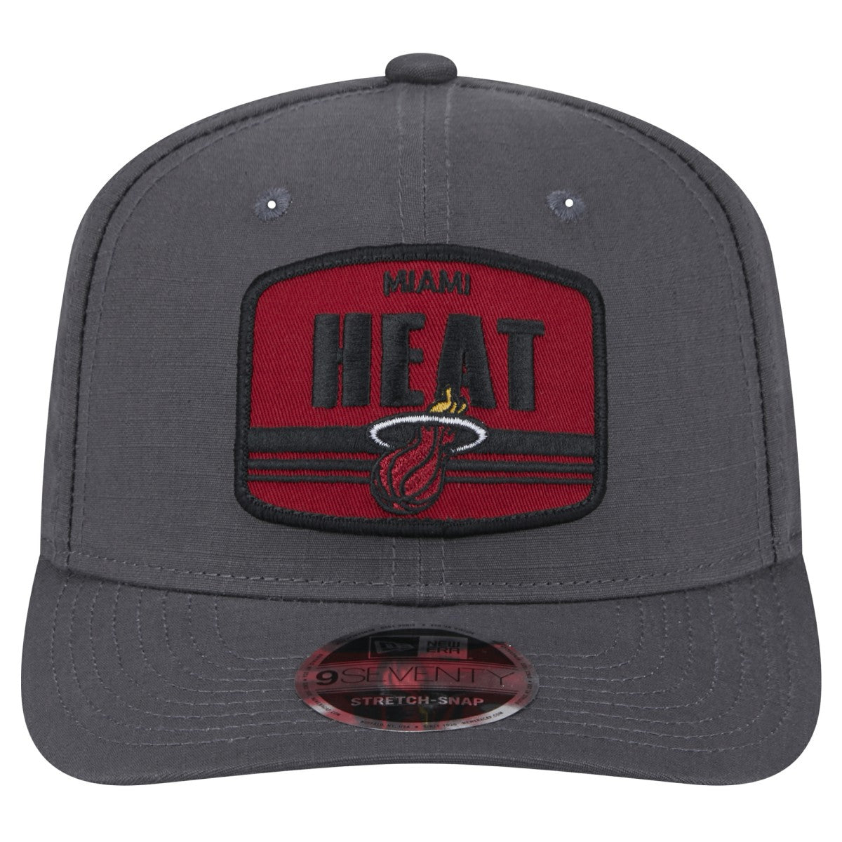 New Era - Miami Heat Team Elevated Patch 9SEVENTY Adjustable Hat - Graphite