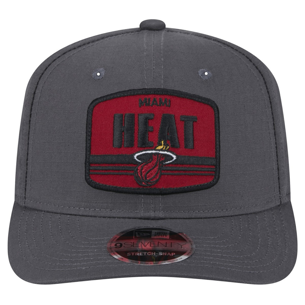 New Era - Miami Heat Team Elevated Patch 9SEVENTY Adjustable Hat - Graphite