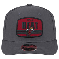 New Era - Miami Heat Team Elevated Patch 9SEVENTY Adjustable Hat - Graphite