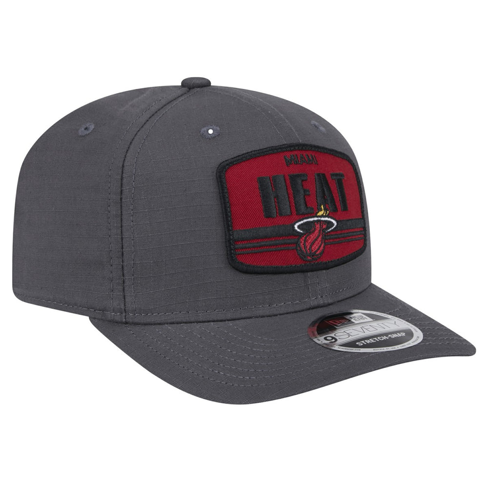 New Era - Miami Heat Team Elevated Patch 9SEVENTY Adjustable Hat - Graphite