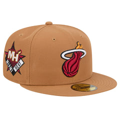 New Era -  Miami Heat Color Pack 59FIFTY Fitted Hat - Tan