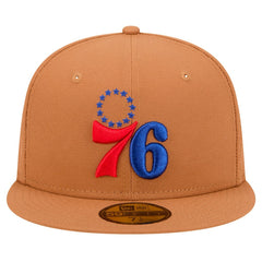 New Era -  Philadelphia 76ers Color Pack 59FIFTY Fitted Hat - Tan