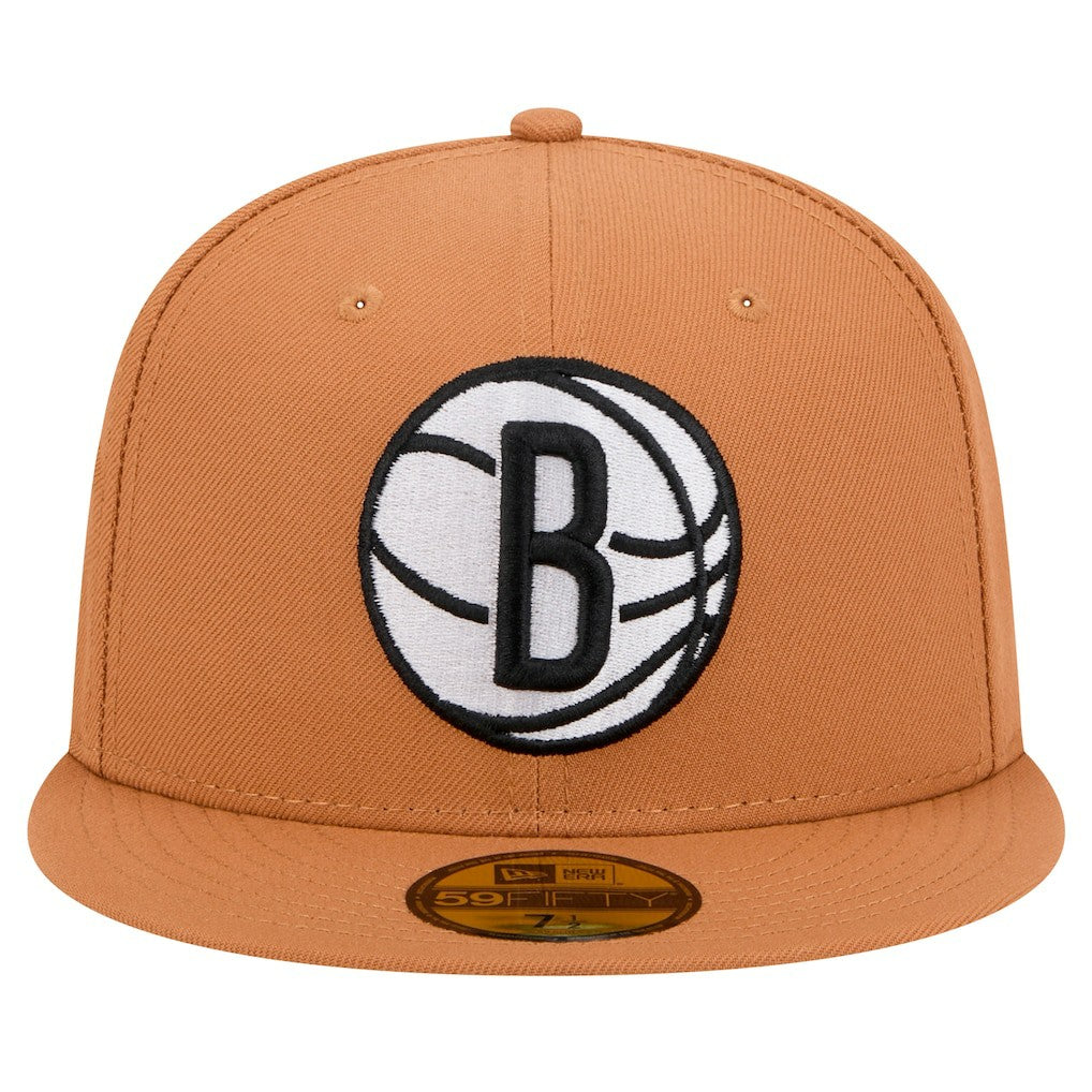 New Era -  Brooklyn Nets Color Pack 59FIFTY Fitted Hat - Tan