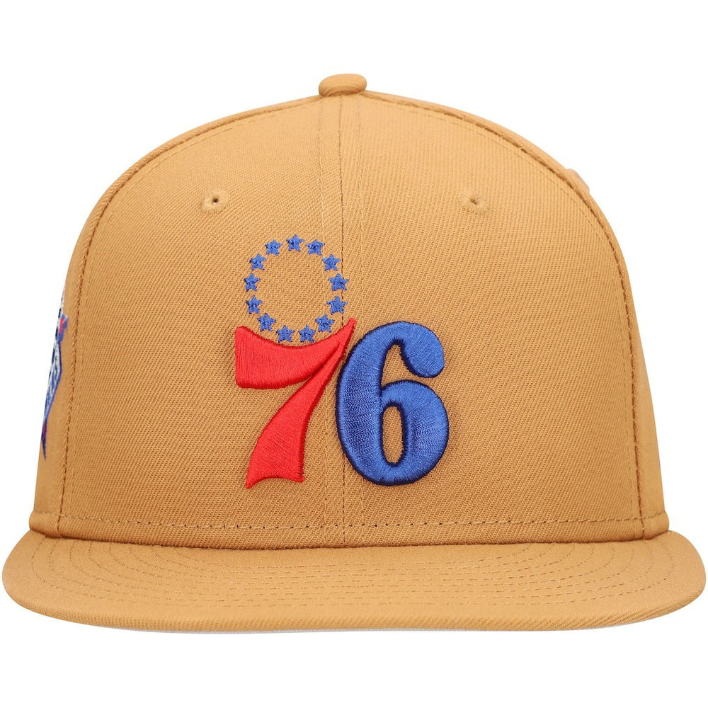 New Era -  Philadelphia 76ers Color Pack 9FIFTY Snapback Hat - Tan