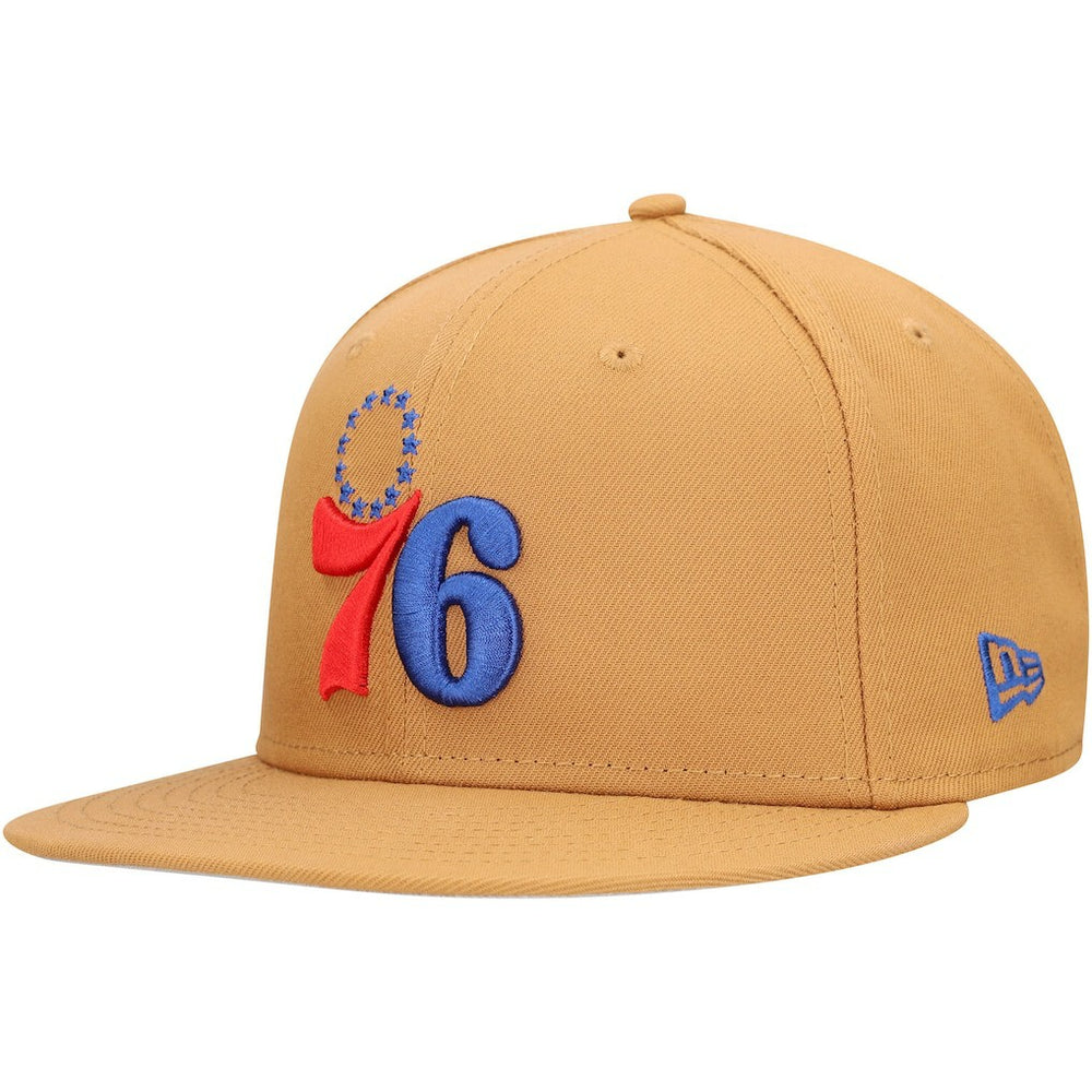 New Era -  Philadelphia 76ers Color Pack 9FIFTY Snapback Hat - Tan