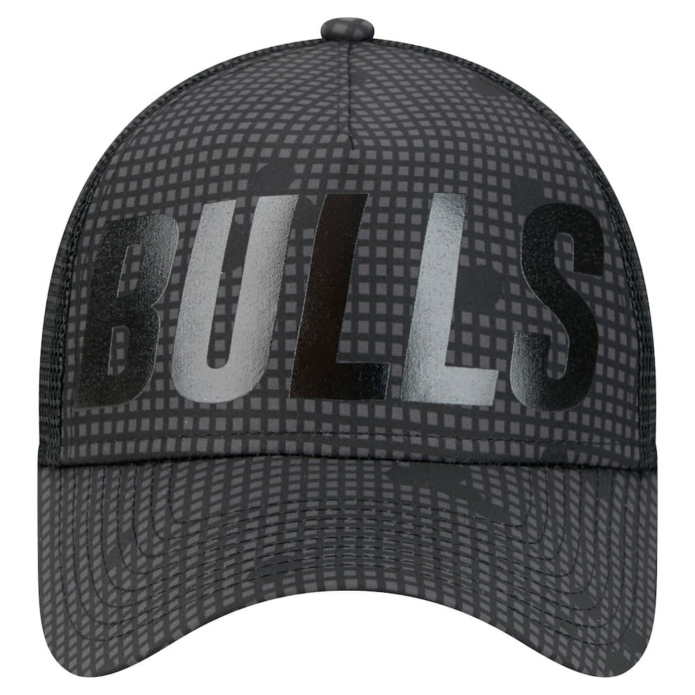 New Era - Chicago Bulls Male Adult Midnight Ink Tonal A-Frame Trucker 9FORTY Adjustable Hat - Black