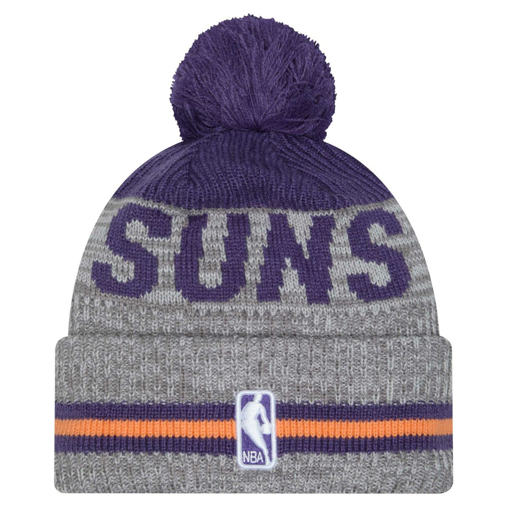 New Era - Phoenix Suns Sport Night Runner Cuffed Knit Hat with Pom - Gray