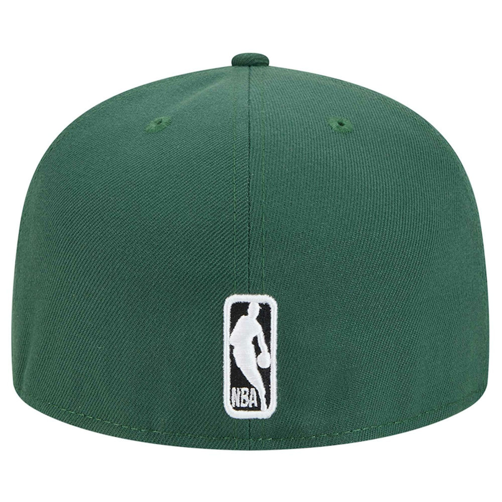 New Era - Milwaukee Bucks Sport Night Script Sided 59FIFTY Fitted Hat - Hunter Green