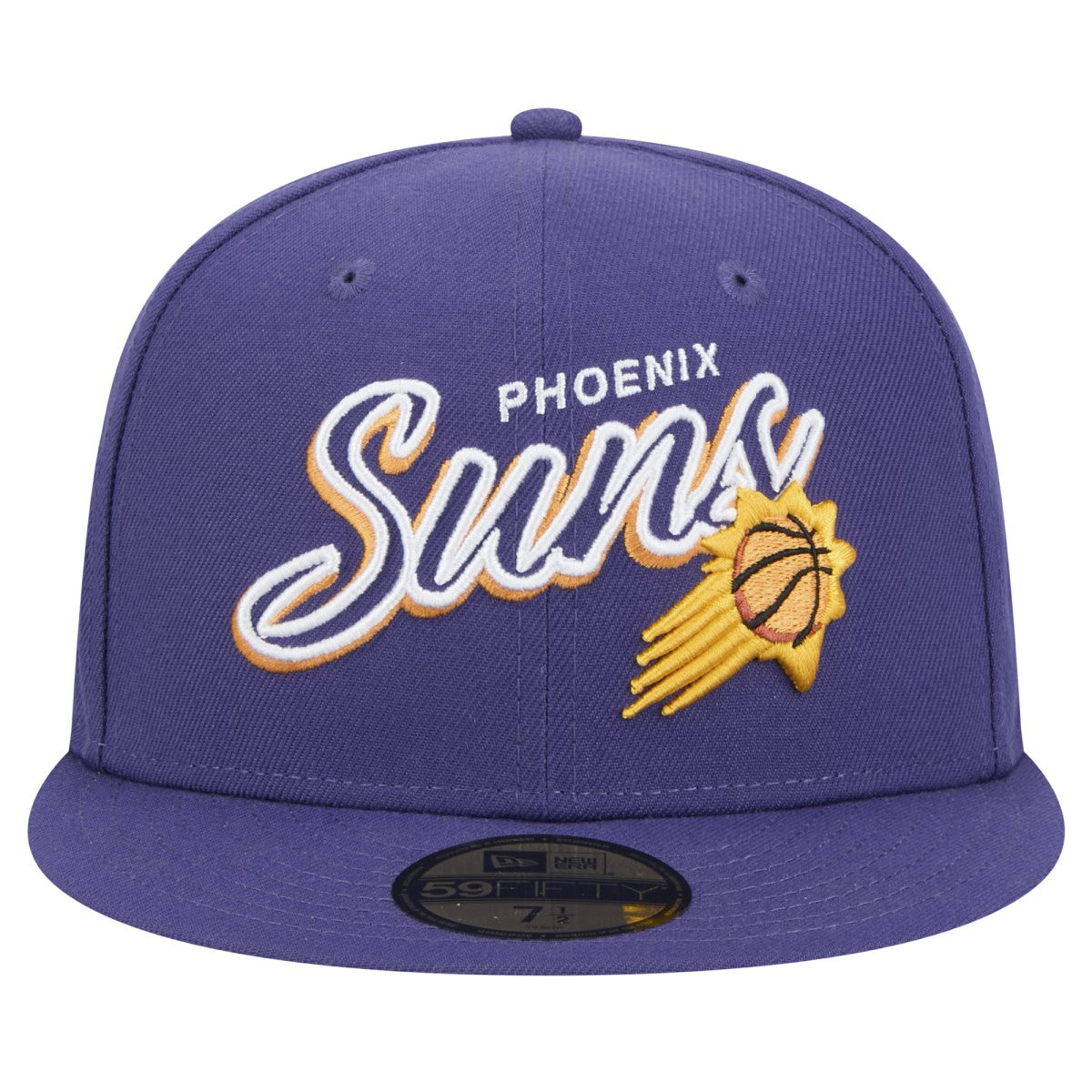New Era - Phoenix Suns Sport Night Script Sided 59FIFTY Fitted Hat - Purple