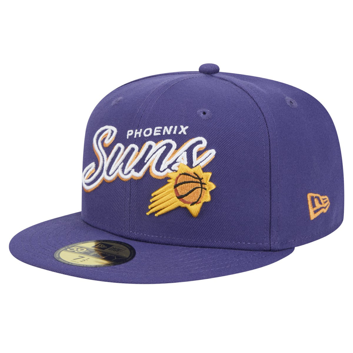 New Era - Phoenix Suns Sport Night Script Sided 59FIFTY Fitted Hat - Purple